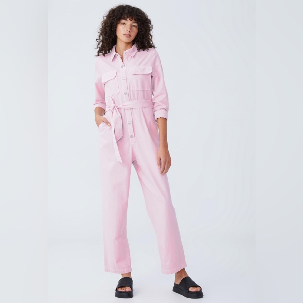 Cotton On Light Pink Utility Jumpsuit